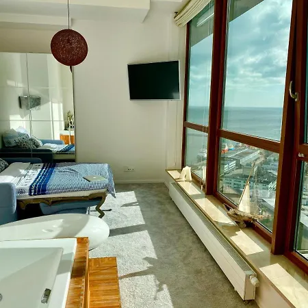 شقة Sea Towers Penthouse 28-29 Two-floors Sea View Panoramic Terrace 110m2 !!! Jacuzzi *