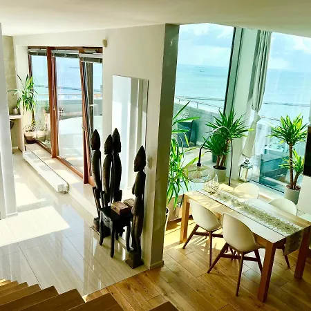 شقة Sea Towers Penthouse 28-29 Two-floors Sea View Panoramic Terrace 110m2 !!! Jacuzzi