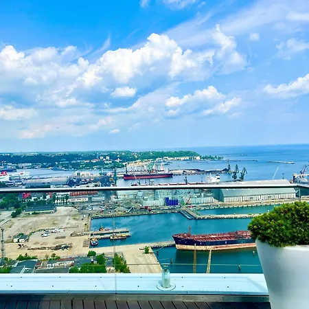 Sea Towers Penthouse 28-29 Two-floors Sea View Panoramic Terrace 110m2 !!! Jacuzzi شقة غدينيا