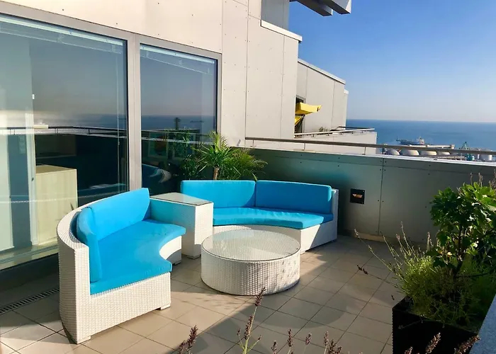 Sea Towers Penthouse 28-29 Two-floors Sea View Panoramic Terrace 110m2 !!! Jacuzzi